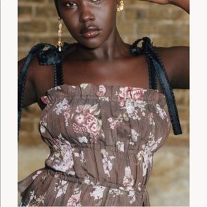 NWOT H&M x Brock Collection Tank Top with Ties